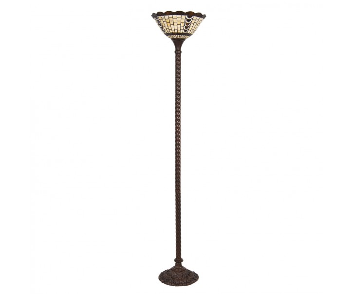Stojací lampa Tiffany Paule – Ø 38*186 cm E27/max 1*60W